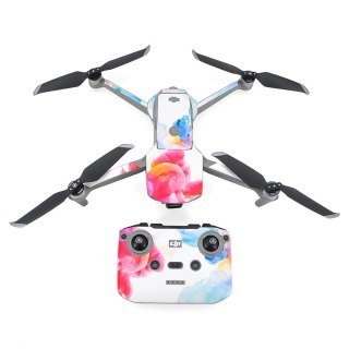 Body + Remote Controller Stikers for DJI Mavic Air 2 (Ink painting clouds)
