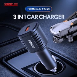 Car Charger 3-in-1 for DJI Mavic Air 2/2S