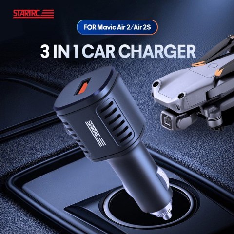 Car Charger 3-in-1 for DJI Mavic Air 2/2S