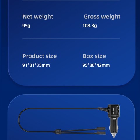 Car Charger 3-in-1 for DJI Mavic Air 2/2S