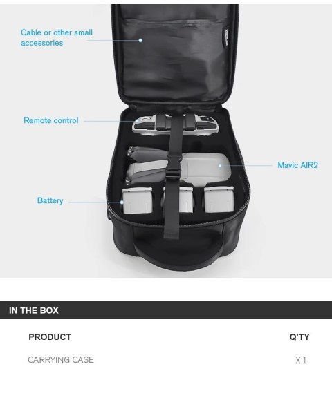 Carrying bag for DJI Air 2/2S (with RC-N1 Controller)