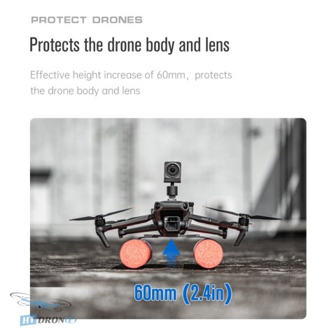 STARTRC Pływające Podwozie DJI Mavic 3 - Widok z tyłu, detale mocowania do drona