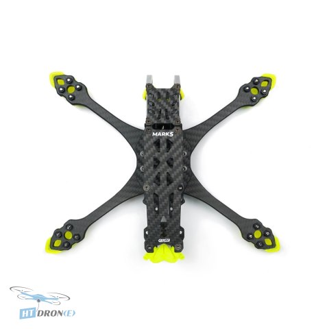 GEPRC GEP-MK5 PRO Yellow frame for MARK5 drone - three-quarter view