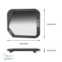 STARTRC GND 8 Filtr Gradientowy do DJI Mavic 3 Classic porównanie rozmiarów