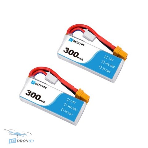 Bateria BETAFPV LiPo 2S 7.4V 300mAh 45C XT30 najlepszy wybór w HTDRONE