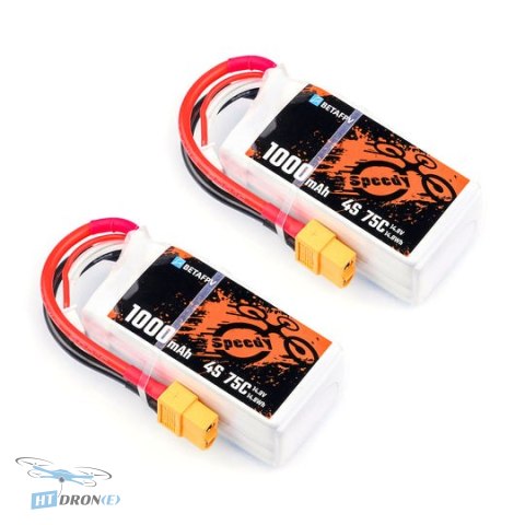 BETAFPV Lipo 4S 14.8V 1000mAh 75C XT60 батарея для FPV дрона - основний вигляд