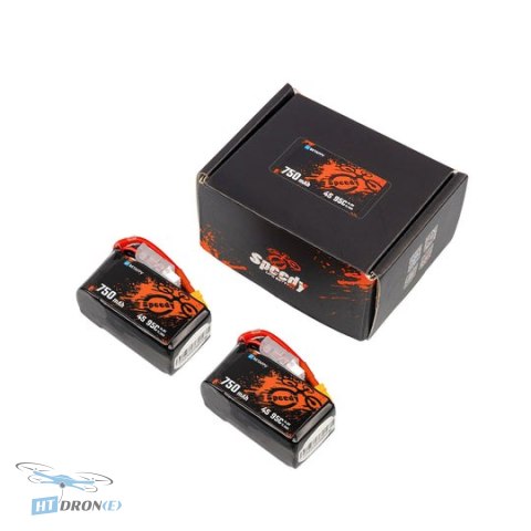 Packaging of two BETAFPV Lipo 4S 750mAh 95C XT30 batteries set buy now HTDRONE