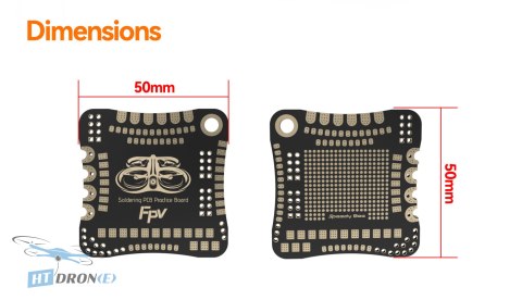 Opakowanie SpeedyBee FPV Soldering Practice Board zawiera 4 sztuki do ćwiczeń lutowania