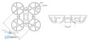 BETAFPV Meteor65 Micro Blue FPV frame detail view price shop HTDRONE