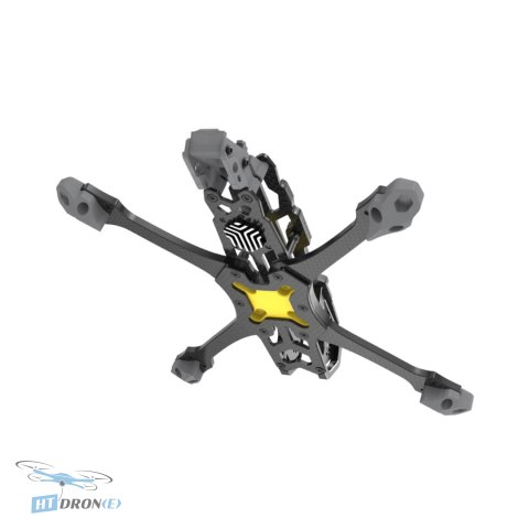 Szara rama FPV SpeedyBee Master 5 z bliska, detale konstrukcji, idealna do budowy drona wyścigowego