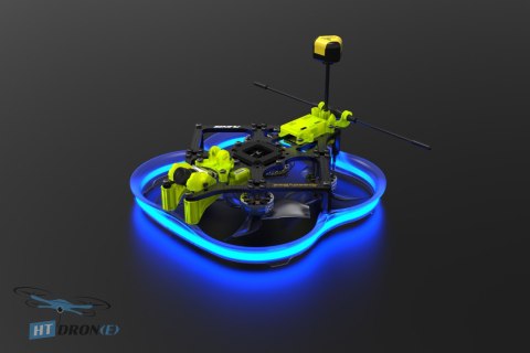 Синій LED модуль SpeedyBee з BEC для дрона Flex26 детальний вид збоку HTDRONE