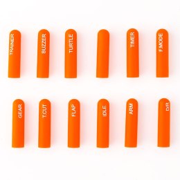 Labeled Silicon Switch Cover Set RadioMaster LONG Orange