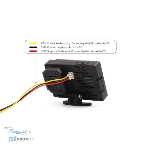 GEPRC Naked GoPro Hero 8 FPV action camera mounting accessories and packaging HTDRONE