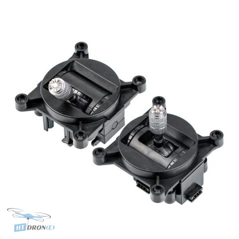 BETAFPV Nano Gimbal Throttle/Yaw Stick Potentiometer LiteRadio - widok z boku z akcesoriami do drona