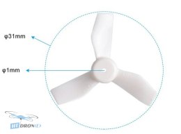 BETAFPV Gemfan 31mm śmigła 3-łopatowe 1.0mm czarne szczegółowy widok najlepsza cena
