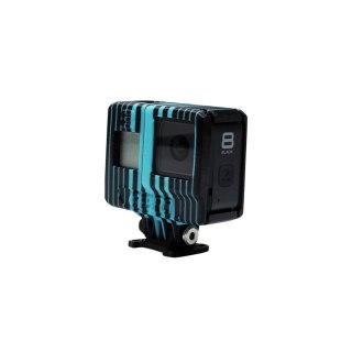 TPU Mount GEPRC CineLog35 GoPro 8 (Black Cyan)