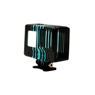 TPU Mount GEPRC CineLog35 GoPro 9/10 (Black Cyan)