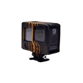 TPU Mount GEPRC CineLog35 GoPro 9/10 (Black Orange)