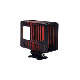 TPU Mount GEPRC CineLog35 GoPro 9/10 (Black Red)