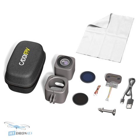 FPV camera CaddxFPV Walnut packaging with ND filters, kit contents available at HTDRONE shop