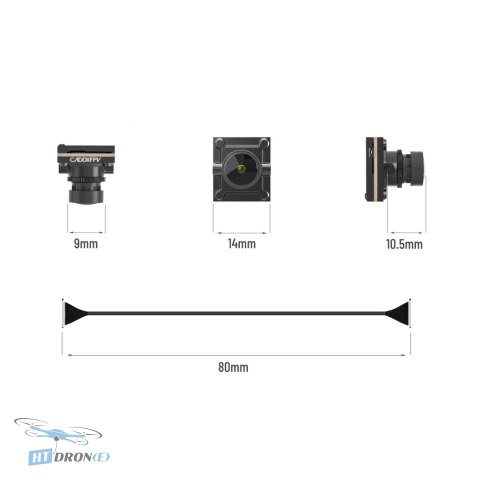CaddxFPV Nebula Pro Nano 8cm FPV Camera Black - packaging and accessories, best price buy HTDRONE