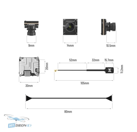CaddxFPV Nebula Pro Nano Vista Kit FPV kit packaging accessories HTDRONE