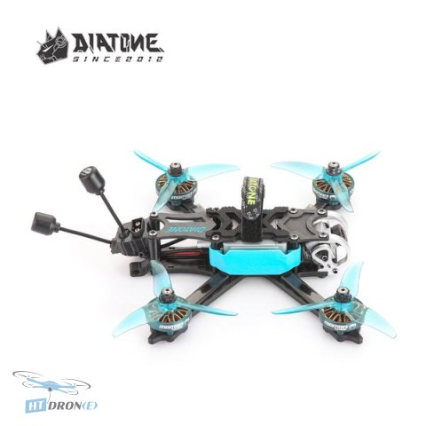 Diatone Roma F35 DJI 6S Frsky RXSR FPV drone rear view power and receiver connectors HTDRONE