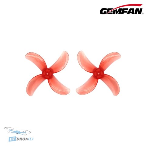 Gemfan 1609-4 40mm PC Clear Red FPV propellers buy at best HTDRONE shop