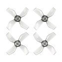 Propellers Gemfan 31mm 4-blade 0.8mm shaft hole (4 pcs, Gray)