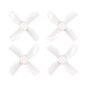 Propellers Gemfan 31mm 4-blade 0.8mm shaft hole (4 pcs, white)