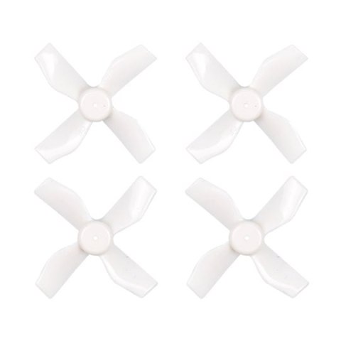 Propellers Gemfan 31mm 4-blade 0.8mm shaft hole (4 pcs, white)