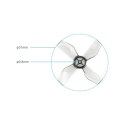 Propellers Gemfan 31mm 4-blade 0.8mm shaft hole (4 pcs, white)