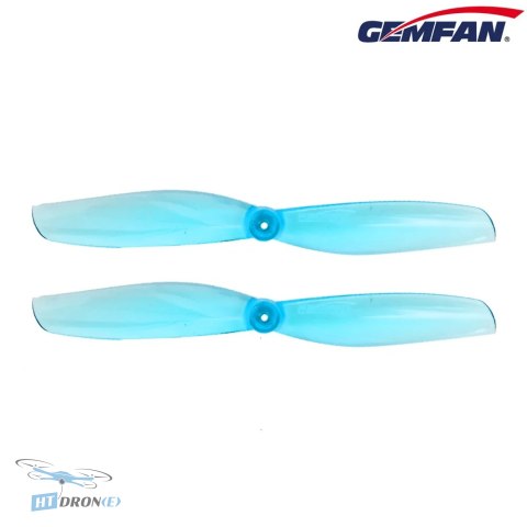 Gemfan 65mmS-2 Clear Blue śmigła do dronów FPV 1.5mm wał CW CCW kup teraz w HTDRONE