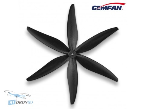 Gemfan 8040-3 Reinforced PC чорні пропелери вид 3/4 купити в магазині HTDRONE