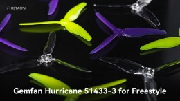 Propellers Gemfan-Hurricane 51433 3-Blade 5mm Shaft (Yellow)