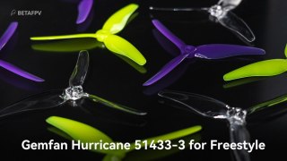 Propellers Gemfan-Hurricane 51433 3-Blade 5mm Shaft (Yellow)