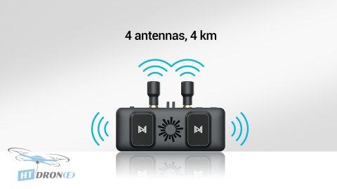 Walksnail VRX Walksnail + Avatar Kit V2 8G rear view connectors and ports buy at HTDRONE