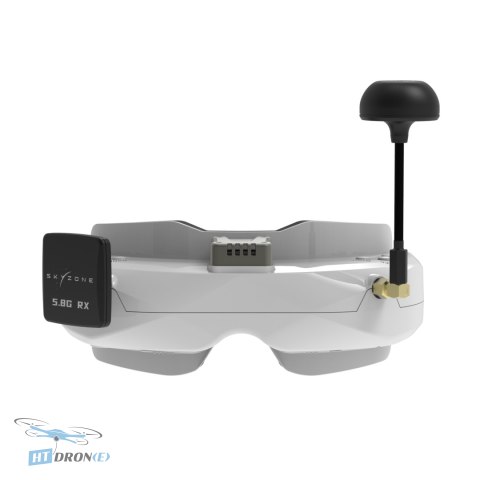SKYZONE SKY02O White FPV Goggles - main product view at HTDRONE shop