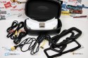 SKYZONE SKY02O White FPV Goggles - rear view and connector details at HTDRONE