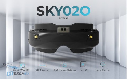 SKYZONE SKY02O White FPV Goggles accessory details - HTDRONE shop