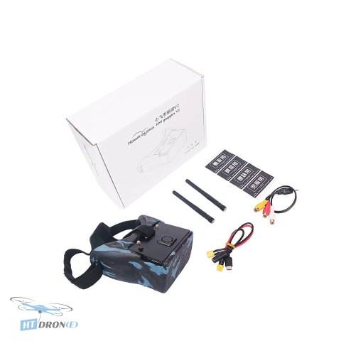 Hawkeye FPV Goggles V2.0 Hawkeye packaging, contents