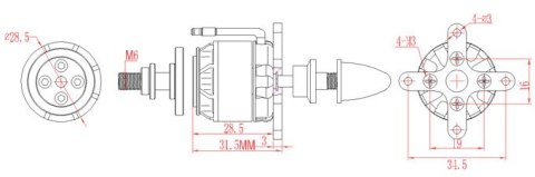 Motor Emax GT2210/09 1780KV