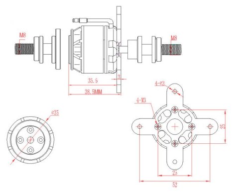 Motor Emax GT2812/09 1060KV