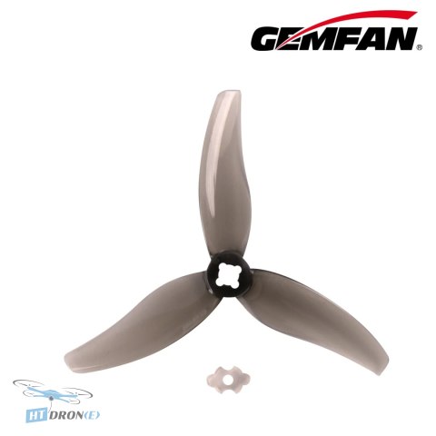 Gemfan Hurricane 3630-3 PC Clear Gray FPV propellers 3-blade 1.5mm M5 durable best buy at HTDRONE shop