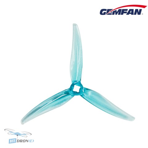 Gemfan Hurricane 4525-3 PC Durable Clear Blue FPV drone propellers - best price at HTDRONE shop