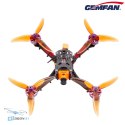 Gemfan Hurricane 51499-3 PC Durable POPO Clear Red śmigła FPV widok z trzech czwartych cena sklep