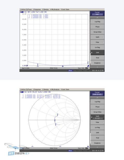 Foxeer Echo 2 5.8G 9dBi Patch Antenna RHCP SMA вид зверху на конструкцію
