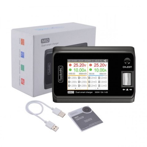 Charger ToolkitRC M6D 500W 15A 1-6S DC