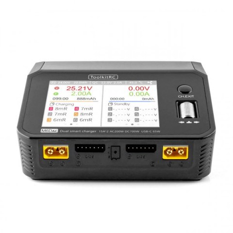 Charger ToolkitRC M6DAC 2х350W (700W) 15A 1-6S AC/DC