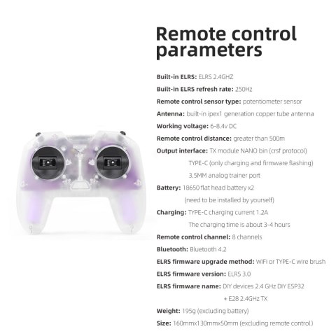 Controller HGLRC C1 Remote control + Dongle + Strap